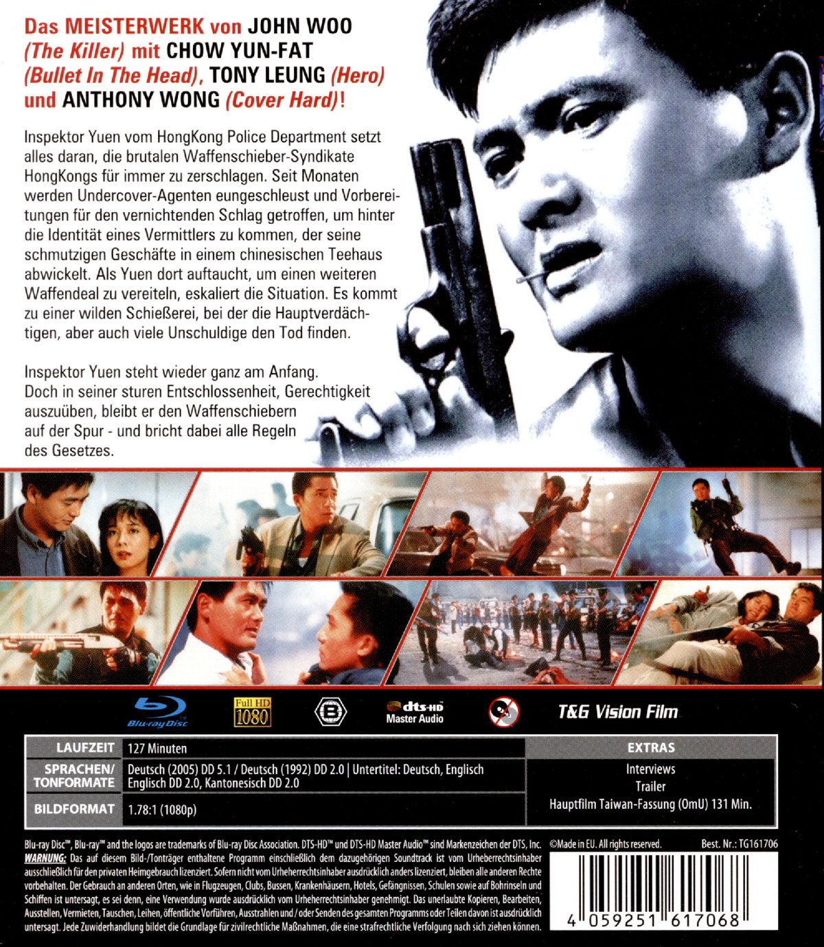 Hard Boiled - Uncut Edition  (blu-ray) (B)