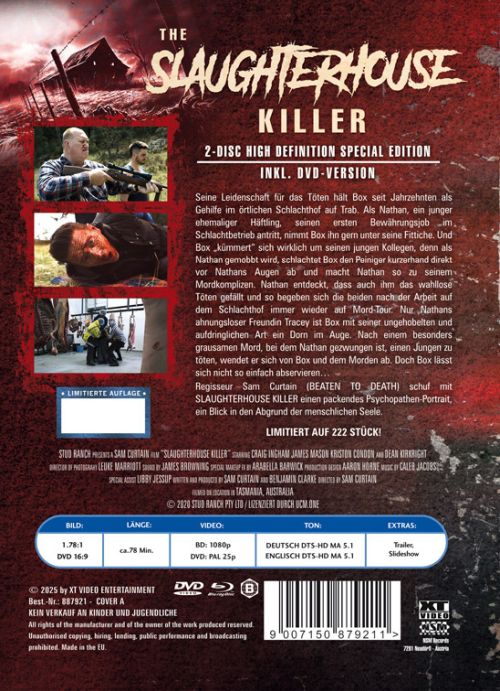 The Slaughterhouse Killer - Uncut Mediabook Edition  (DVD+blu-ray) (A)