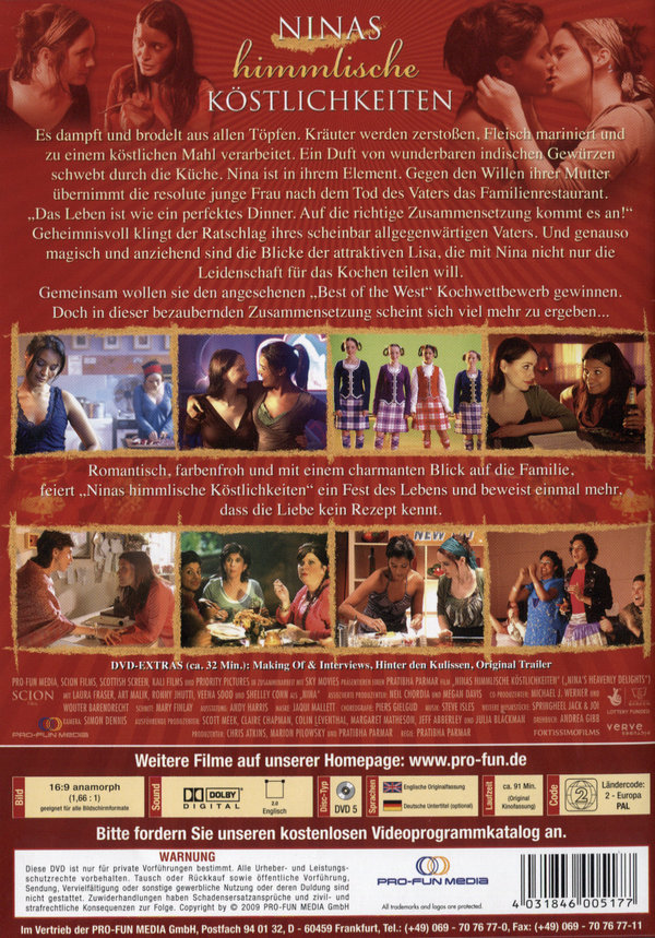 Ninas himmlische Köstlichkeiten  (OmU)  (DVD)