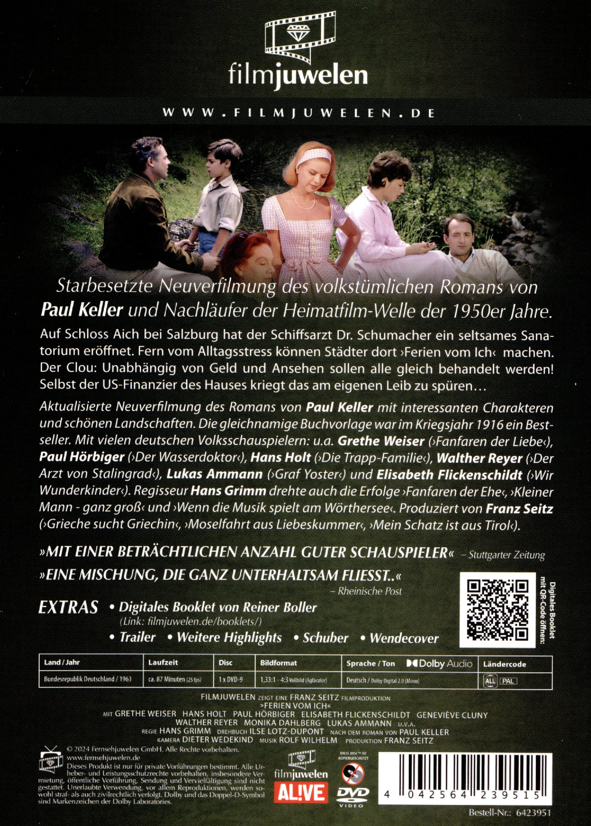 Ferien vom Ich (1963) (Filmjuwelen)  (DVD)