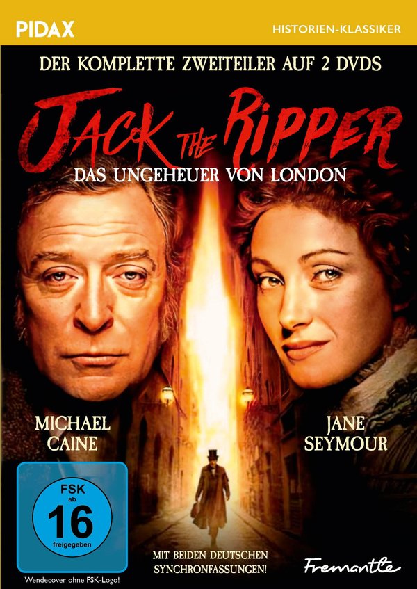 Jack the Ripper - Das Ungeheuer von London / Der komplette Zweiteiler mit Michael Caine und beiden deutschen Synchronfassungen (Pidax Historien-Klassiker)  [2 DVDs]  (DVD)
