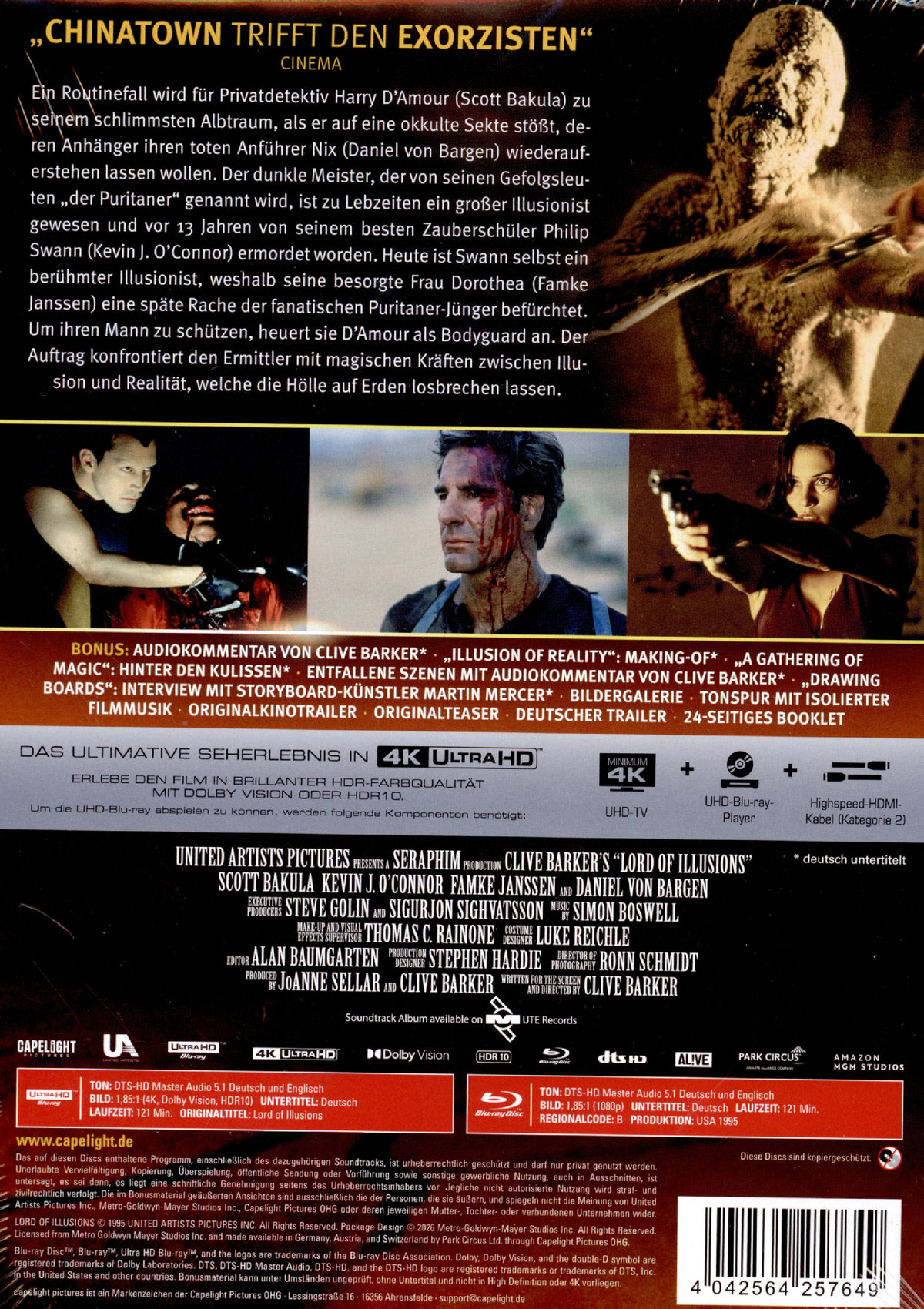 Lord of Illusions - Uncut Mediabook Edition  (4K Ultra HD+blu-ray)