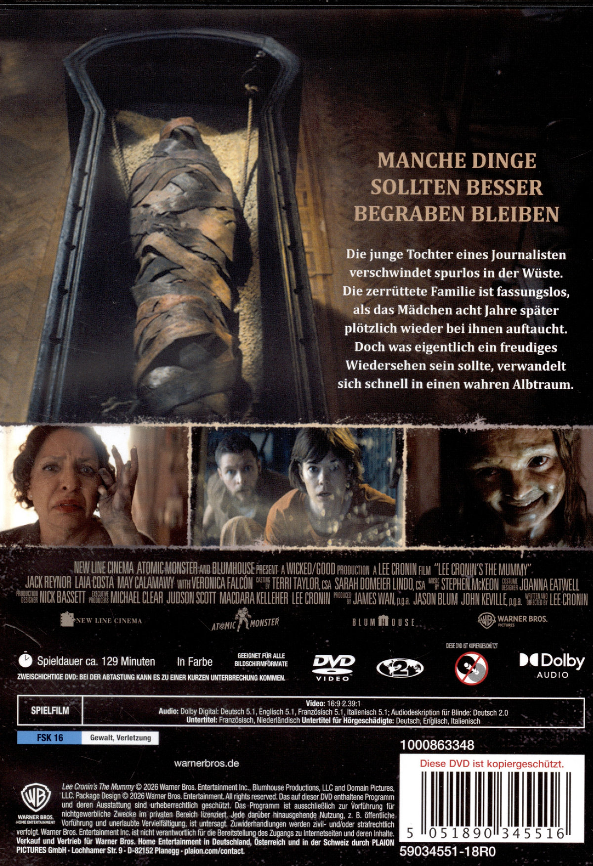 Lee Cronin's The Mummy  (DVD)