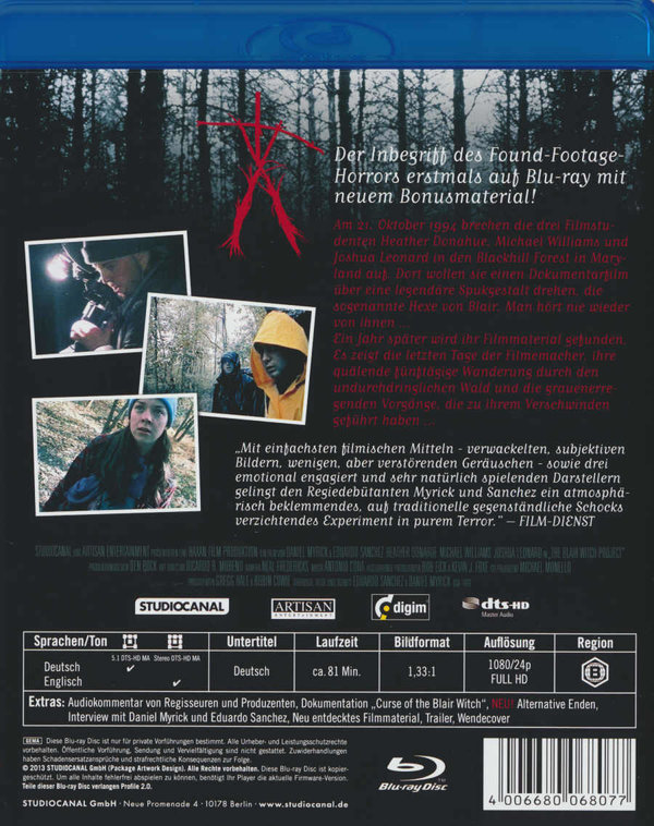 Blair Witch Project, The (blu-ray)