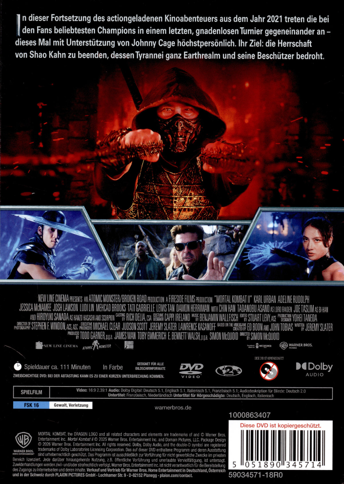 Mortal Kombat II  (DVD)
