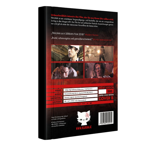 Trauma - Das Böse verlangt Loyalität - Uncut Mediabook Edition (DVD+blu-ray) (B)