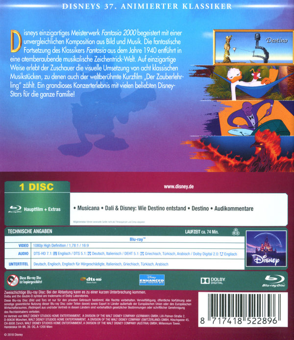 Fantasia 2000 - Disney Classics (blu-ray)