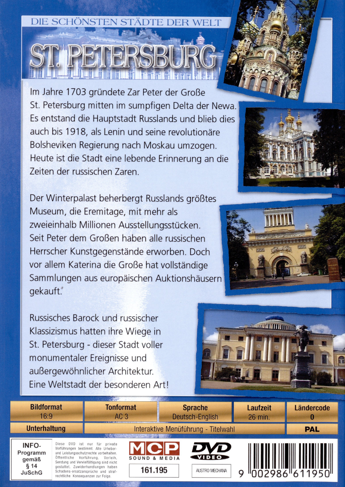 St. Petersburg - Die schönsten Städte der Welt  (DVD)