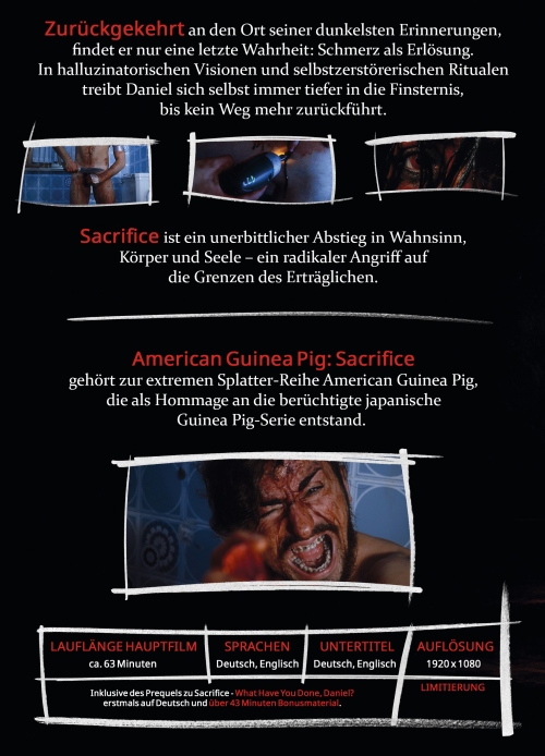 American Guinea Pig: Sacrifice + What have you done, Daniel? - Uncut Mediabook Edition  (blu-ray) (D)