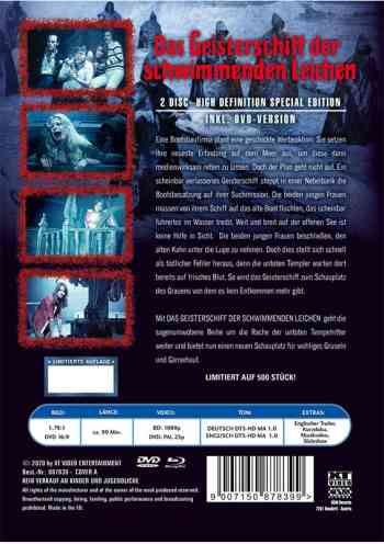 Geisterschiff der schwimmenden Leichen, Das - Uncut Mediabook Edition (DVD+blu-ray) (A)