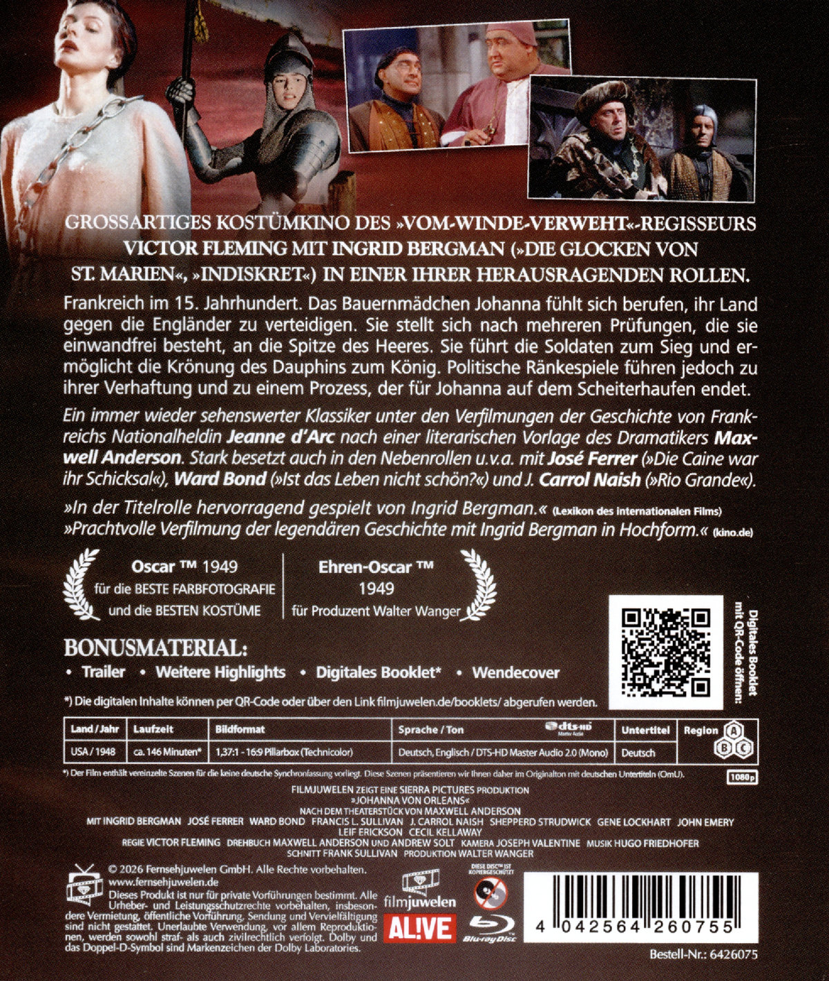 Johanna von Orleans (Ingrid Bergman) (Neuauflage)  (Blu-ray Disc)