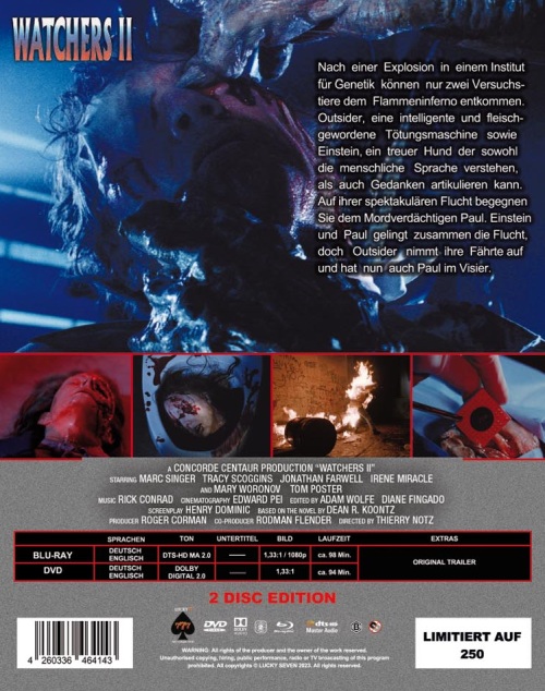Watchers 2 - Auge des Terrors - Uncut Edition  (DVD+blu-ray)