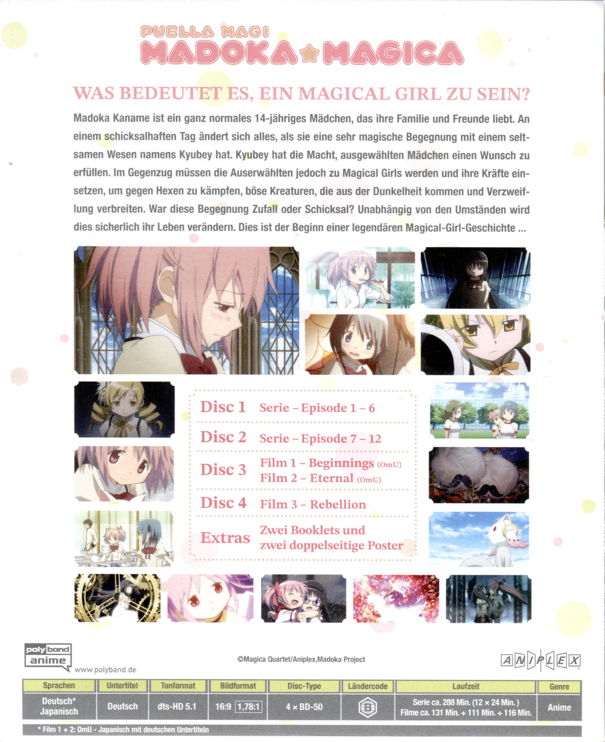 Puella Magi Madoka Magica - Limited Collector's Box (Die komplette Serie + Film 1-3)  [4 BRs]  (Blu-ray Disc)