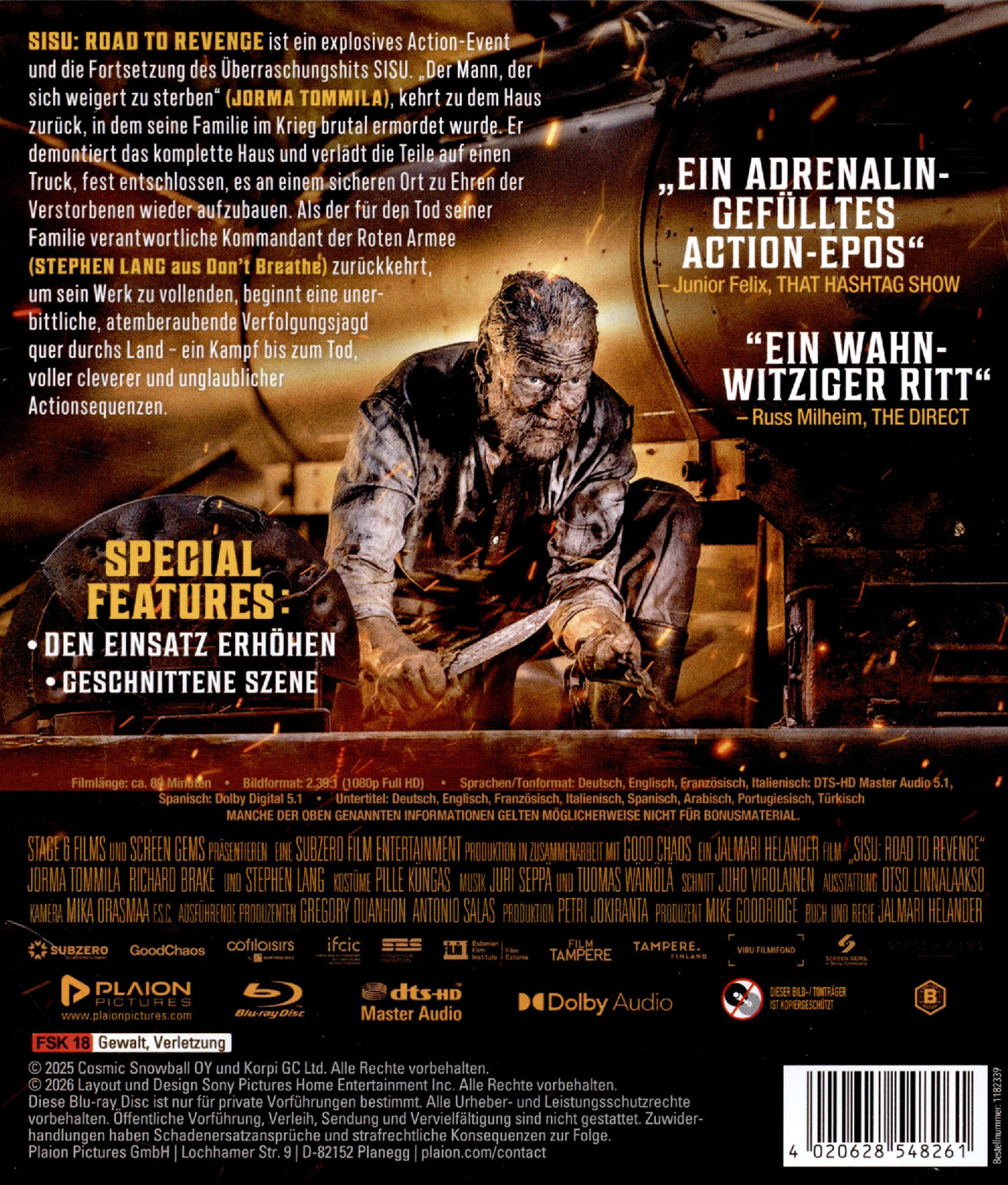 Sisu: Road to Revenge  (Blu-ray Disc)