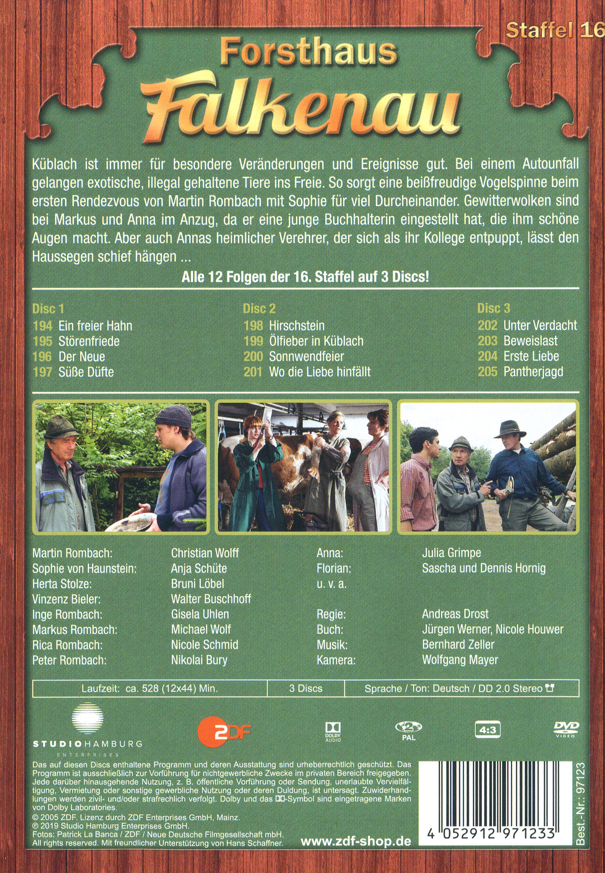 Forsthaus Falkenau - Staffel 16  [3 DVDs]  (DVD)