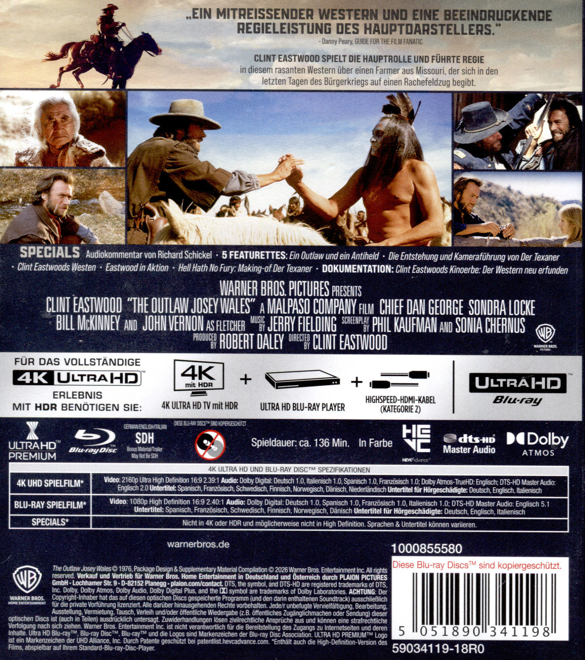 Der Texaner  (4K Ultra HD) (+ Blu-ray)