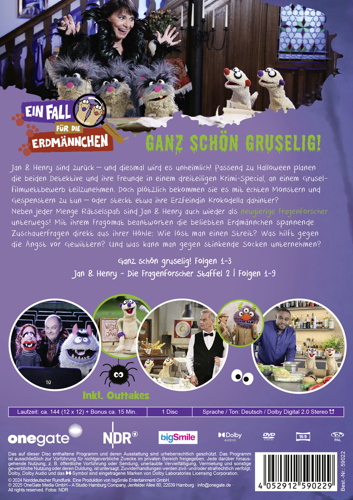 Ein Fall für die Erdmännchen - Grusel-Special / Jan & Henry - Die Fragenforscher  (DVD)