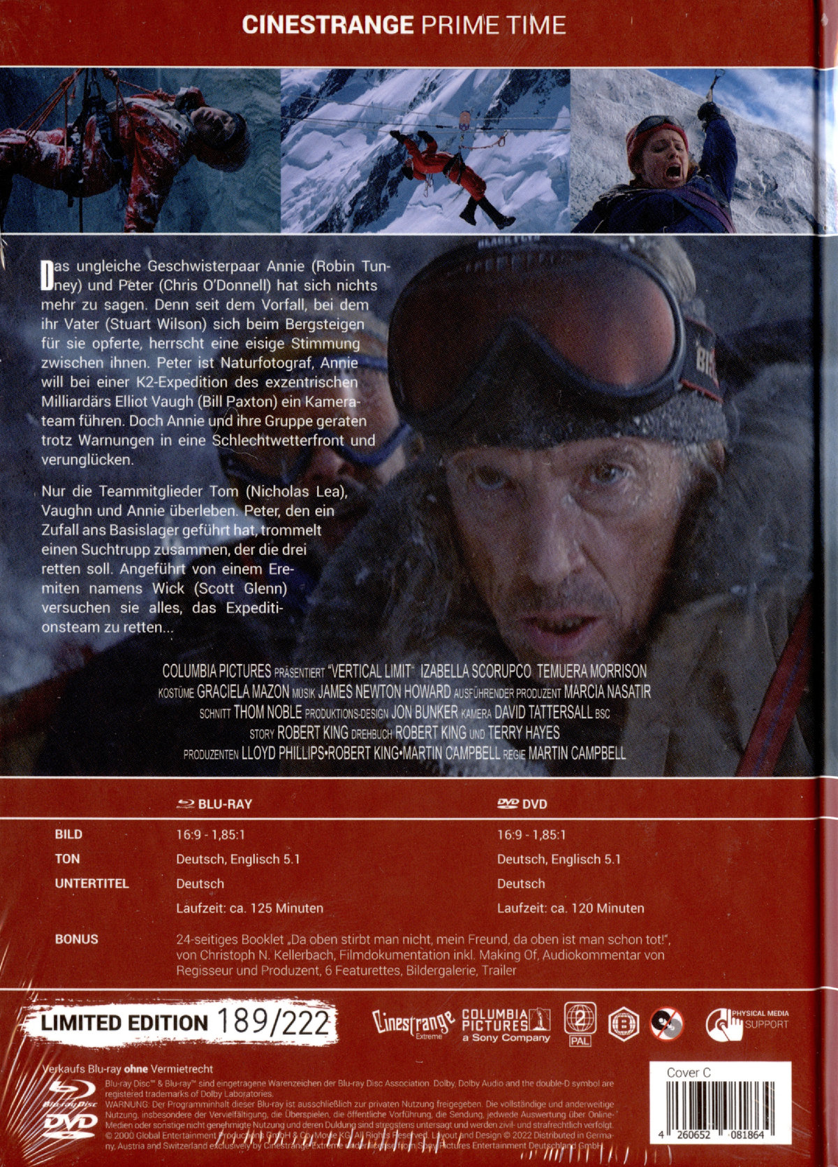 Vertical Limit - Uncut Mediabook Edition (DVD+blu-ray) (C)