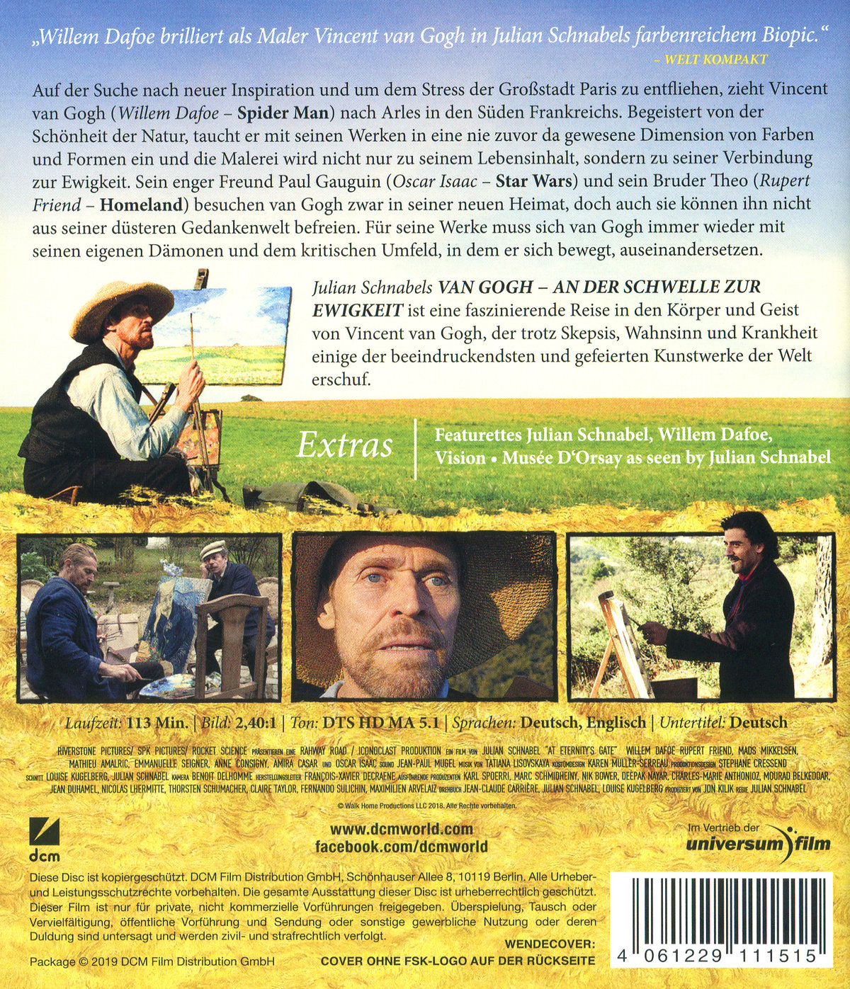 Van Gogh - An der Schwelle zur Ewigkeit (blu-ray)