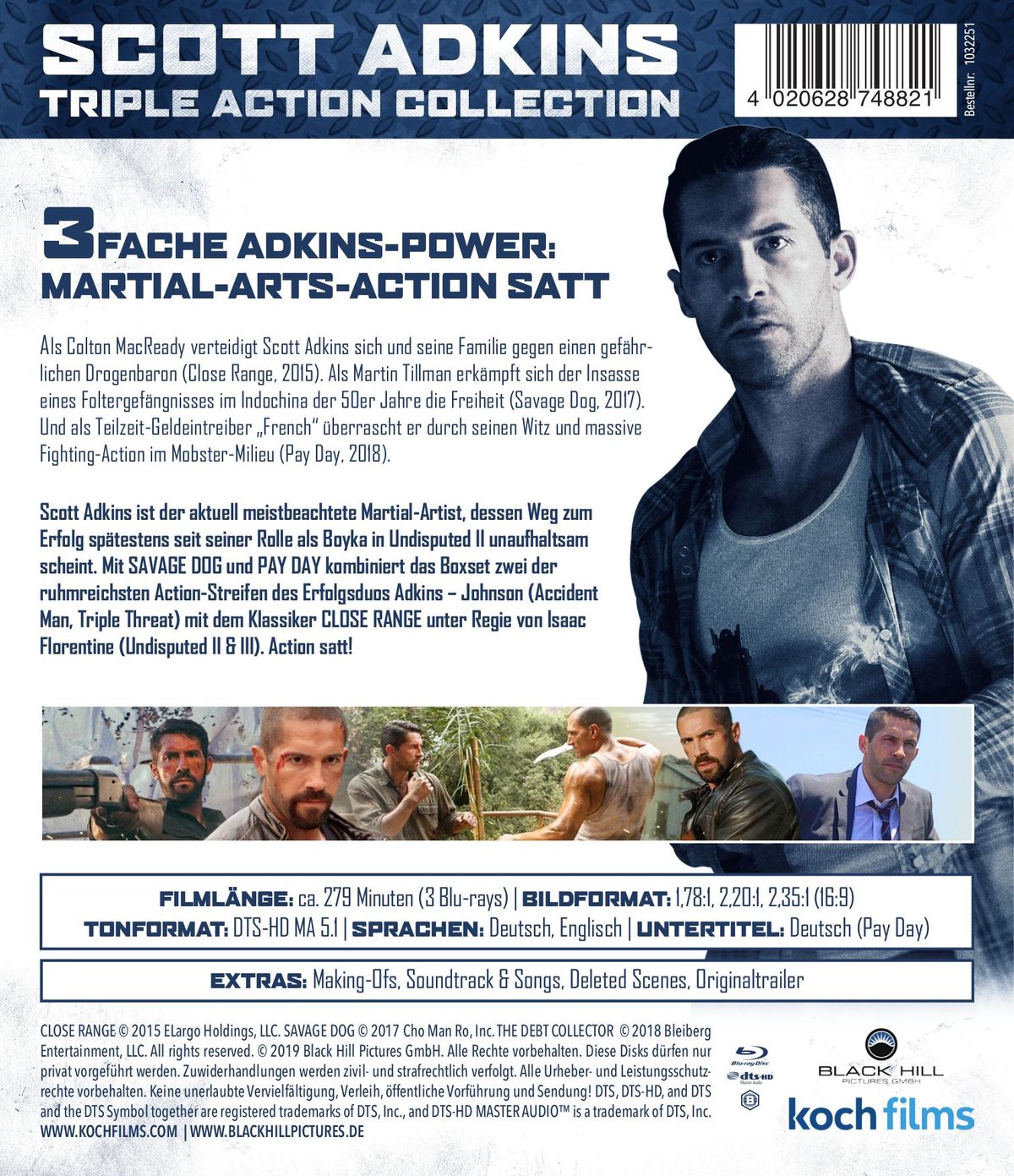 Scott Adkins Triple Action Collection (blu-ray)