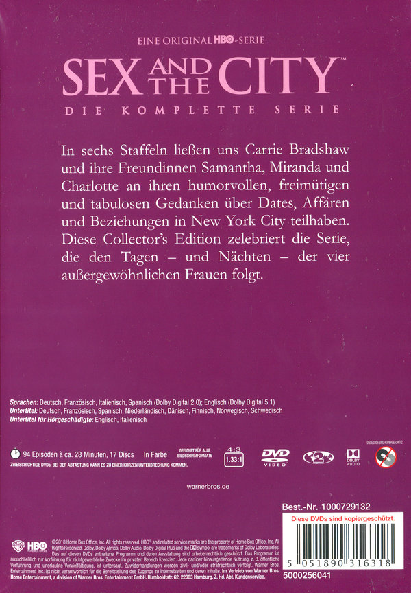Sex and the City - Die komplette Serie  (DVD)