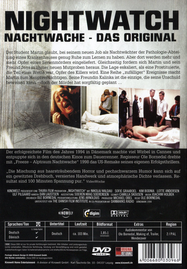 Nightwatch - Nachtwache  (DVD)
