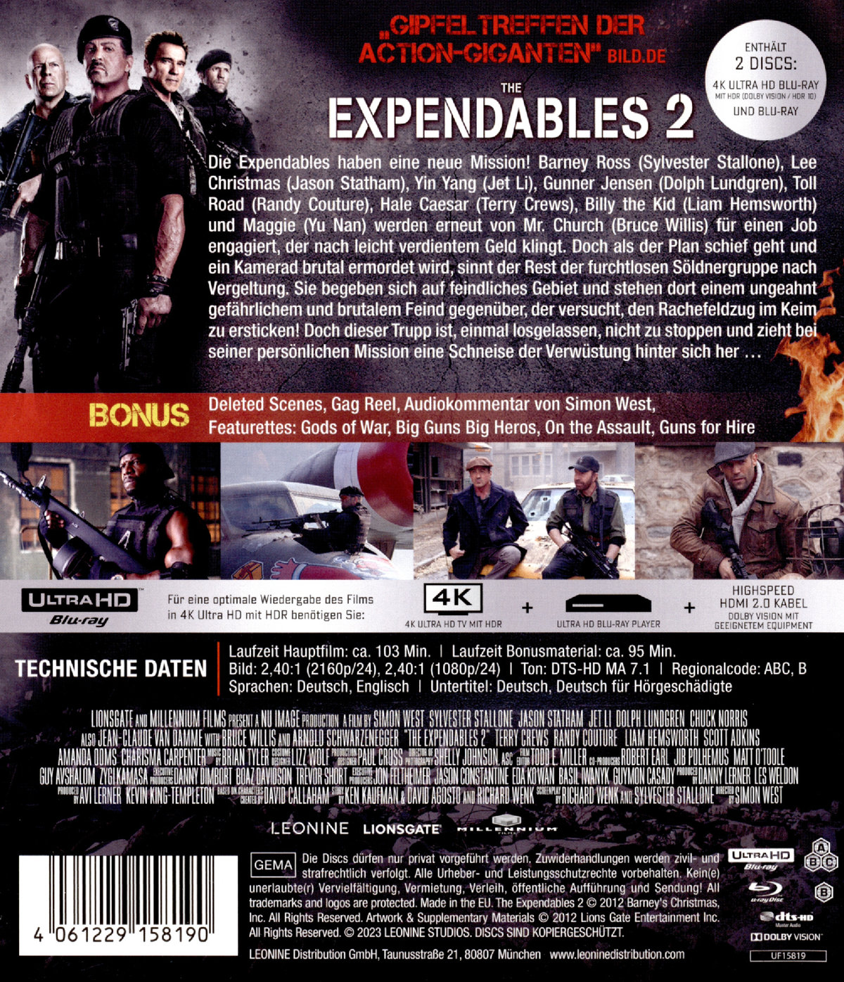 Expendables 2, The (4K Ultra HD)