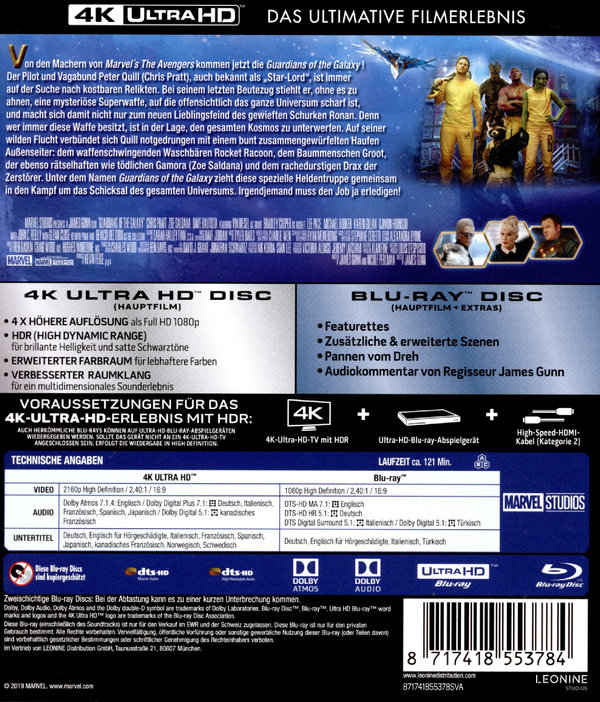 Guardians of the Galaxy (4K Ultra HD)