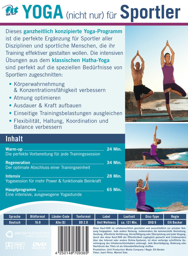 Fit for Fun - Yoga für Sportler  (DVD)