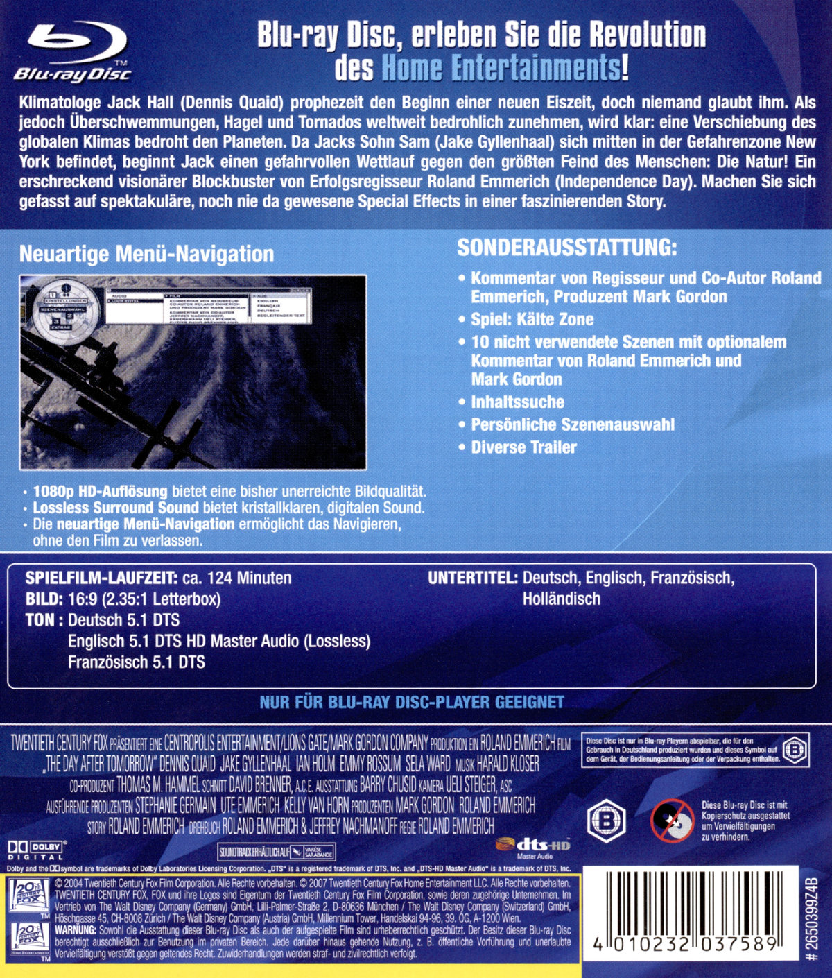 Day After Tomorrow, The (blu-ray)