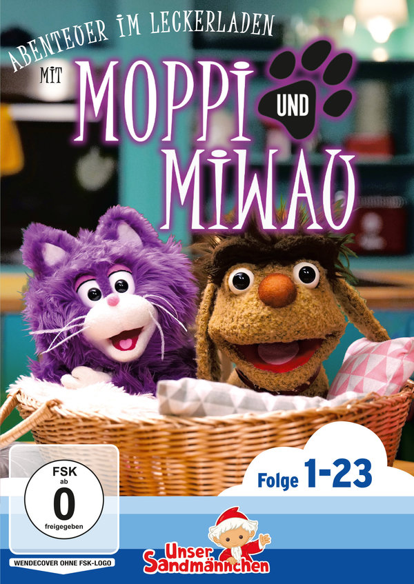 Abenteuer im Leckerladen mit Moppi und Miwau  (Abendgrüße aus "Unser Sandmännchen")  (DVD)