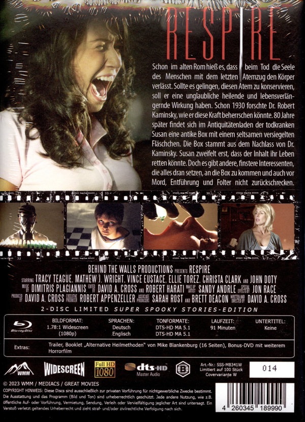 Respire - Hold your Breath - Uncut Mediabook Edition  (blu-ray)