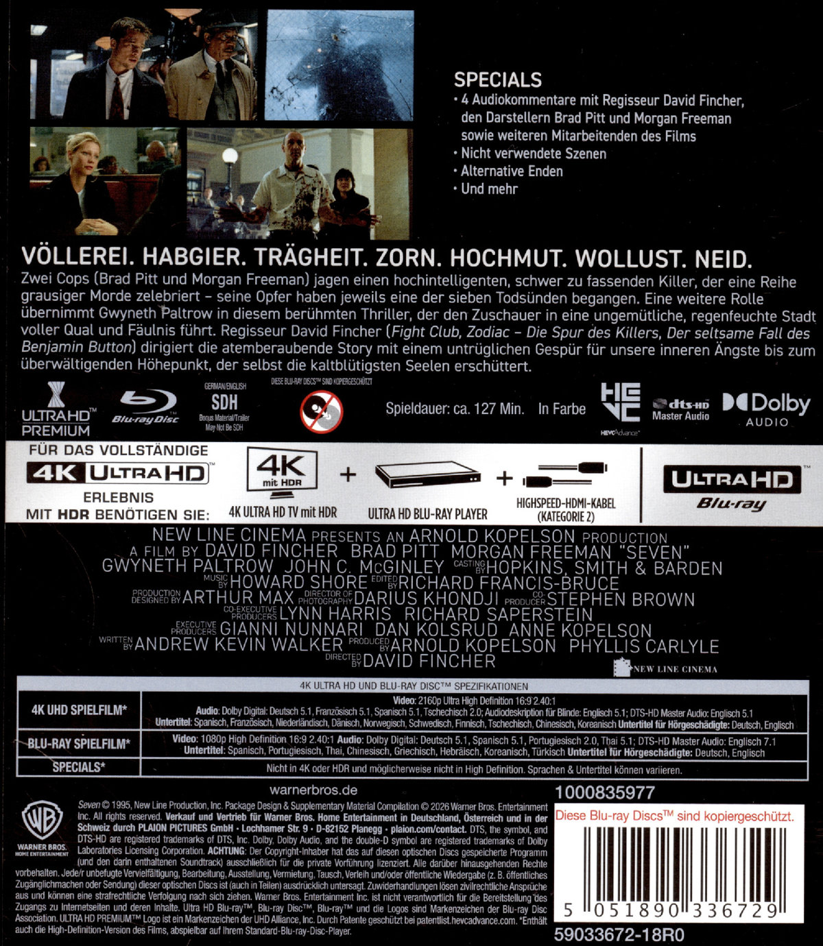 Sieben  (4K Ultra HD) (+ Blu-ray)