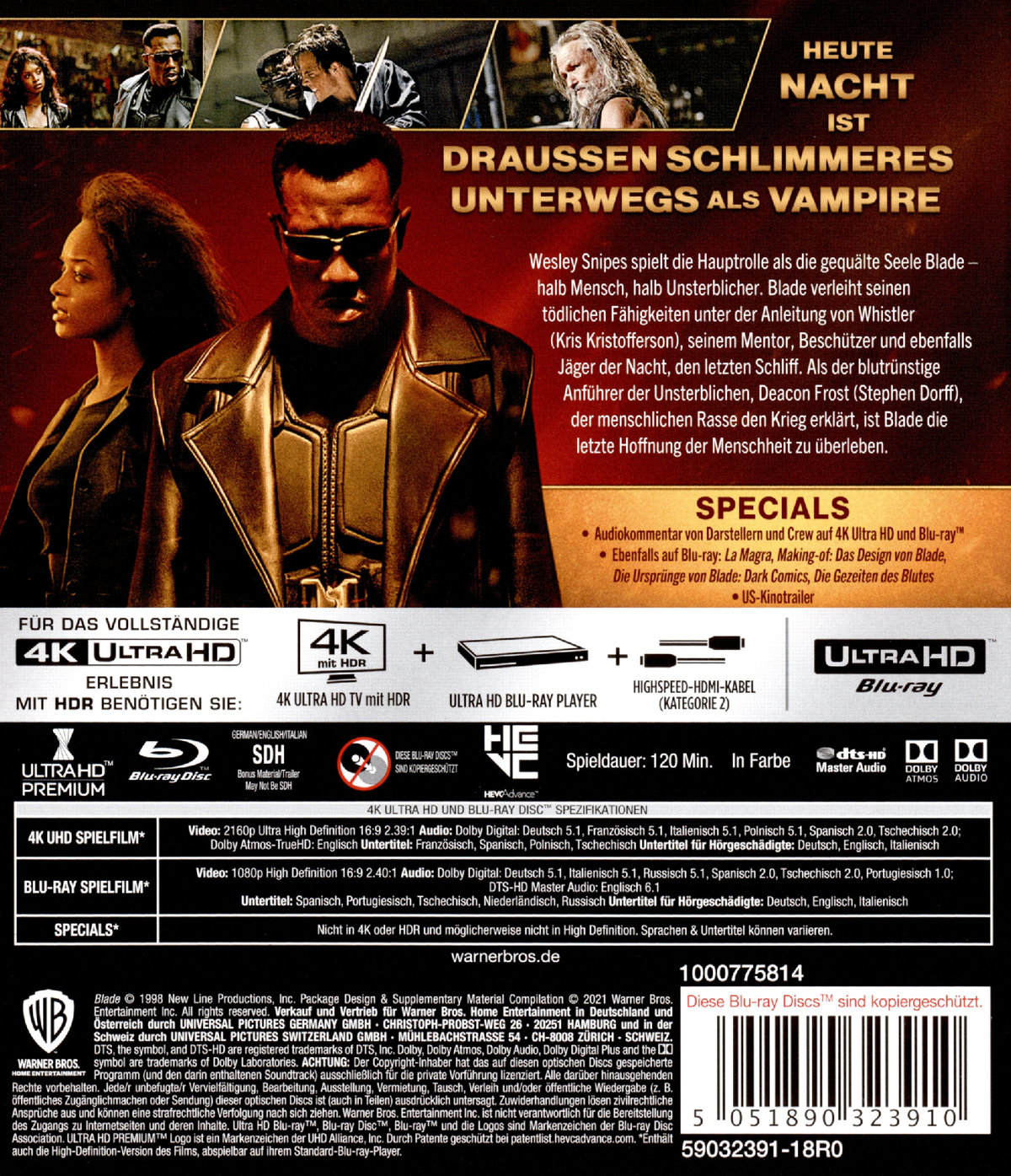 Blade - Uncut Edition (4K Ultra HD) Blade - Uncut Edition (4K Ultra HD)