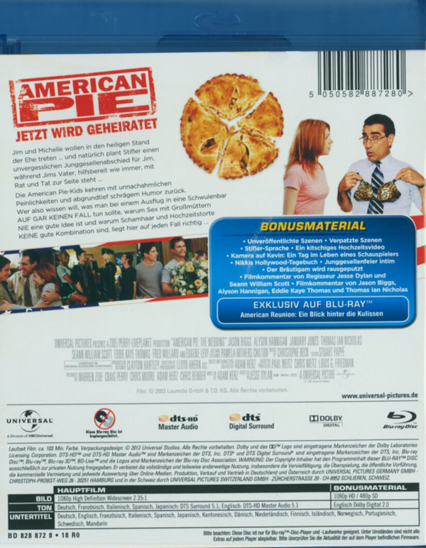 American Pie 3 - Jetzt wird geheiratet! (blu-ray)