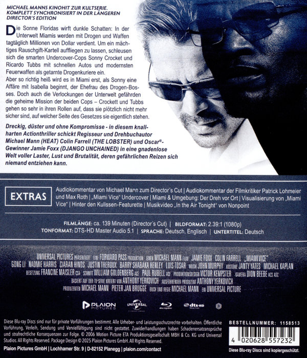 Miami Vice - The Director's Cut  (Blu-ray Disc)