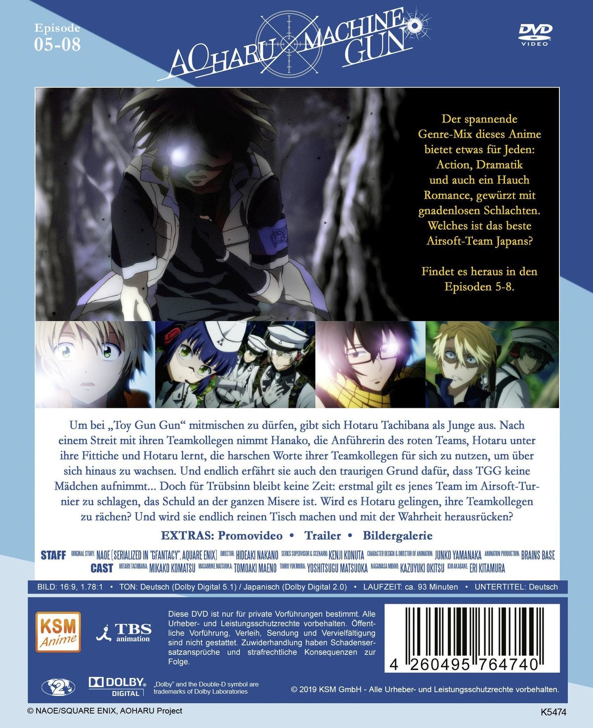 Aoharu X Machinegun - Volume 2: Episode 05-08  (DVD)