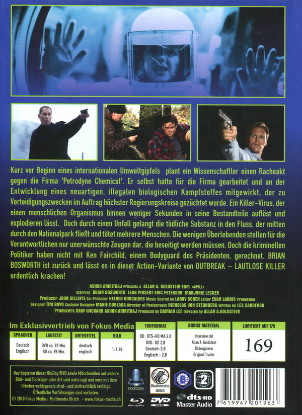 Spill - Tödlicher Virus - Uncut Mediabook Edition (DVD+blu-ray) (B)