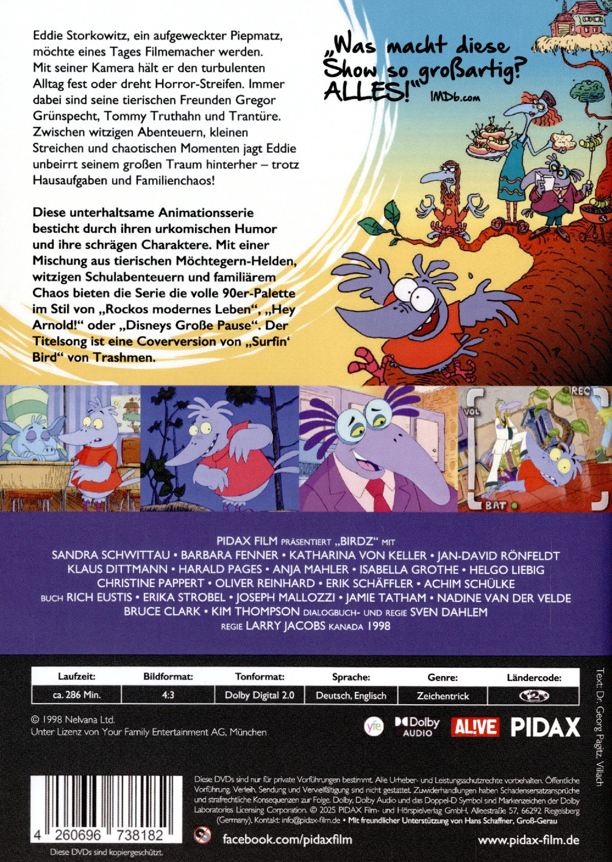 Birdz - Echt komische Vögel / Die komplette 13-teilige Kultserie (Pidax Animation)  [2 DVDs]  (DVD)