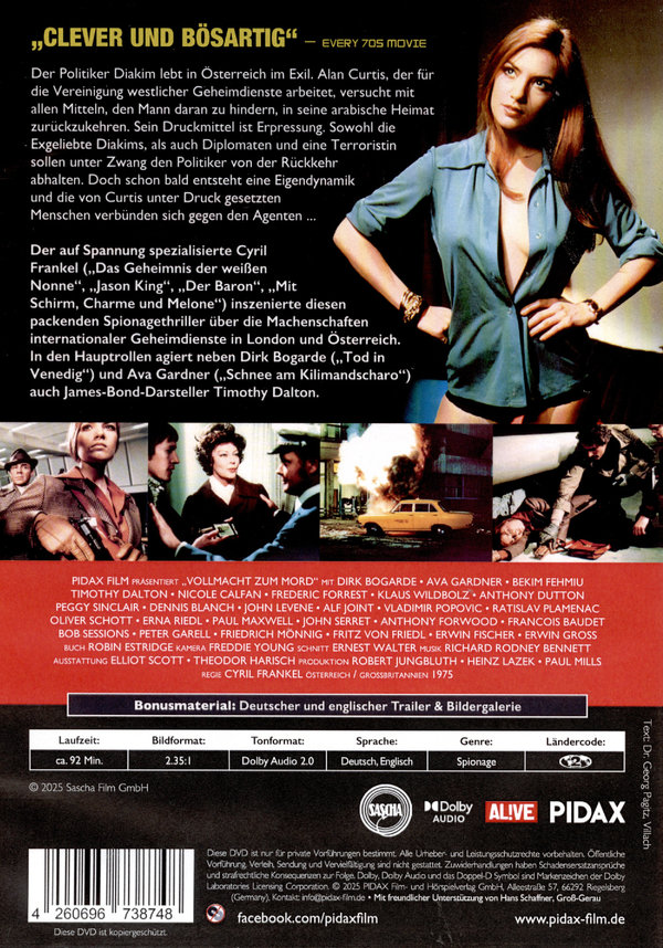 Vollmacht zum Mord (Permission to Kill) / Packender Thriller mit Starbesetzung (Pidax Film-Klassiker)  (DVD) Vollmacht zum Mord (Permission to Kill) / Packender Thriller mit Starbesetzung (Pidax Film-Klassiker)  (DVD)