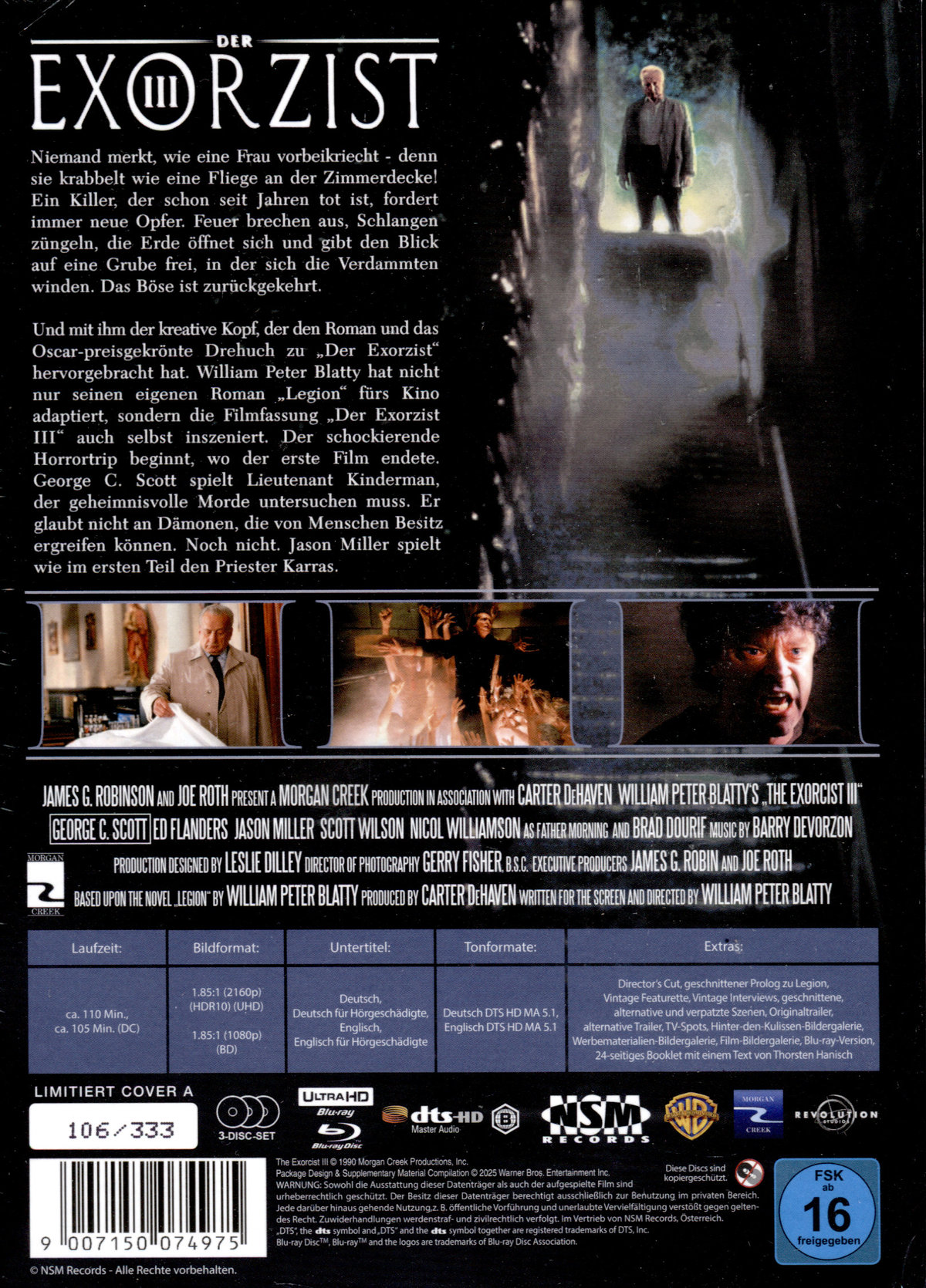 Der Exorzist 3 - Uncut Mediabook Edition  (4K Ultra HD+blu-ray) (A)
