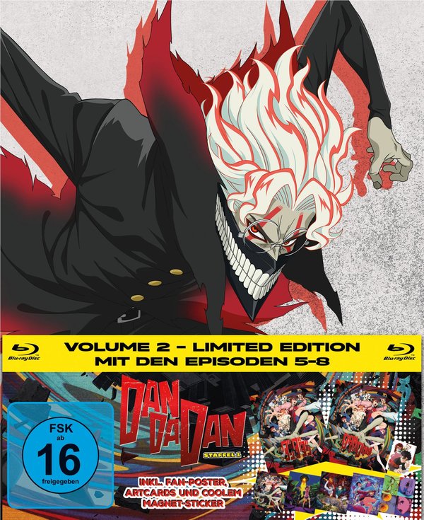 DAN DA DAN - Staffel 1, Volume 2 LTD. - Mit Fan-Poster, Artcards und Magnet-Sticker  (Blu-ray Disc) DAN DA DAN - Staffel 1, Volume 2 LTD. - Mit Fan-Poster, Artcards und Magnet-Sticker  (Blu-ray Disc)