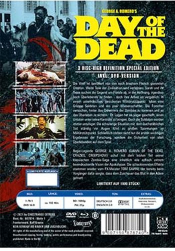 Zombie 2 - Day of the Dead - Uncut Mediabook Edition (DVD+blu-ray) (Cover 1)