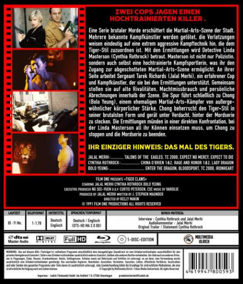 Tiger Claws - Uncut Edition  (blu-ray)