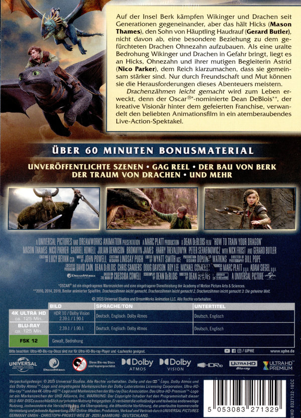 Drachenzähmen leicht gemacht (2025) - Steelbook - Limited Edition  (4K Ultra HD) (+ Blu-ray)
