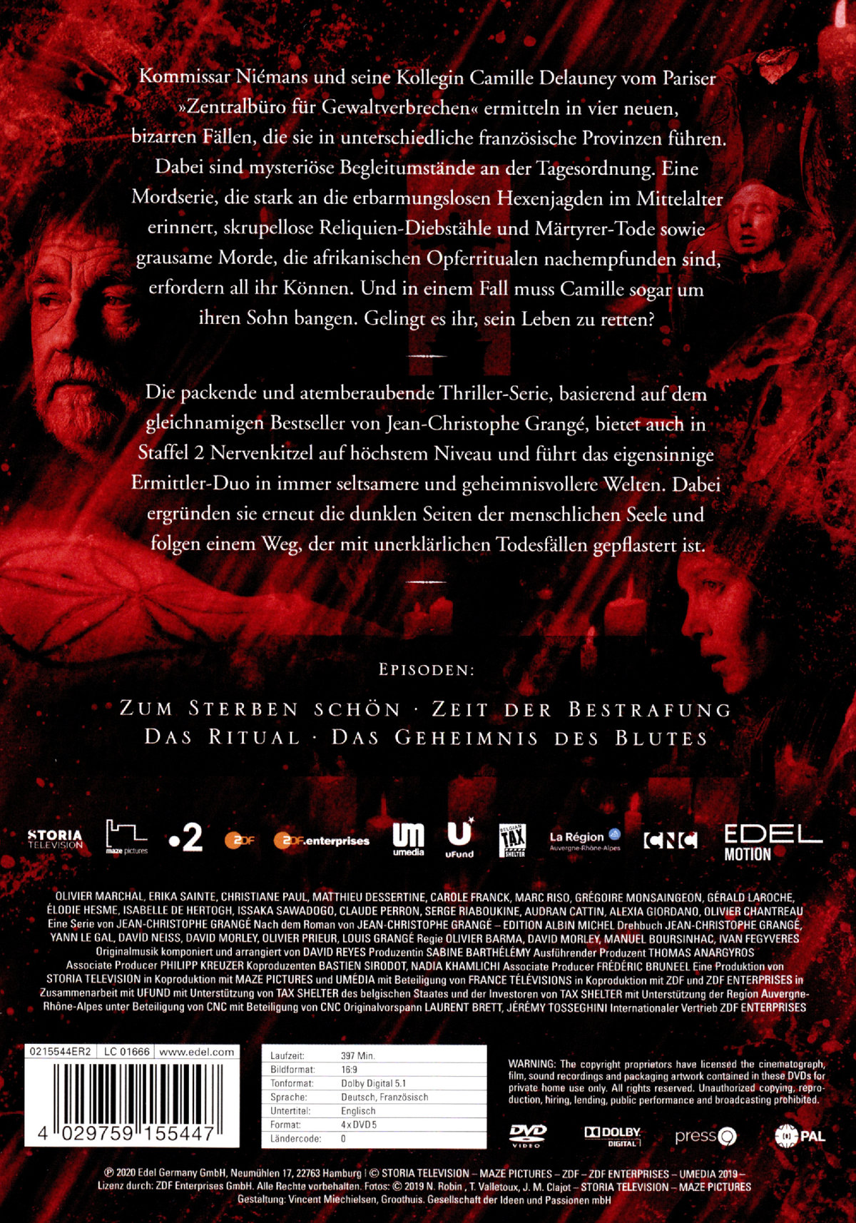 Die purpurnen Flüsse - Staffel 2  [4 DVDs]  (DVD)