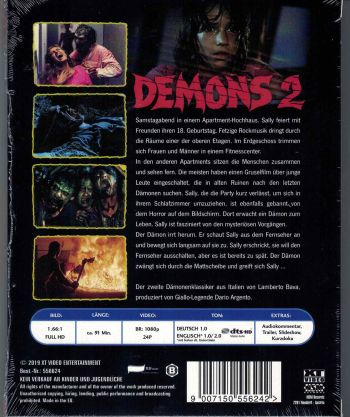 Demons 2 - Uncut Edition (blu-ray)