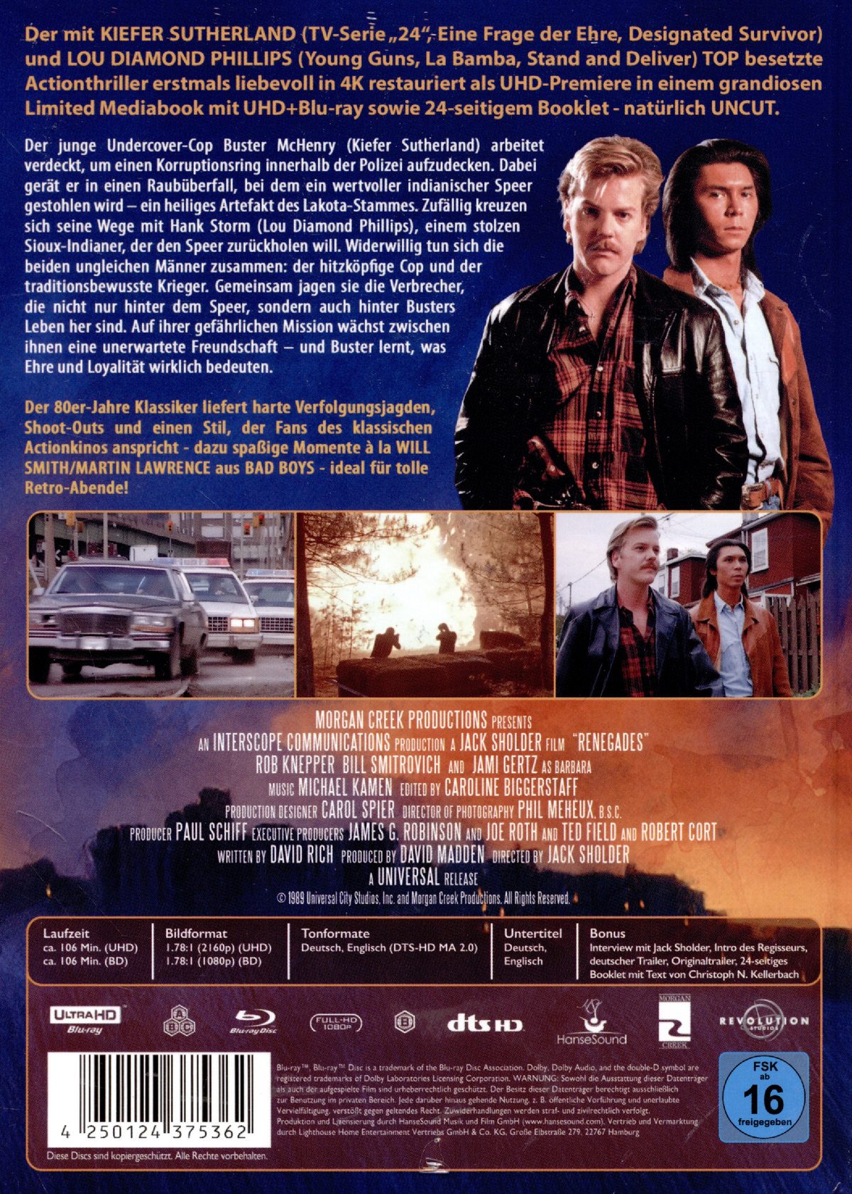Renegades - Auf eigene Faust - Uncut Mediabook Edition  (4K Ultra HD+blu-ray)