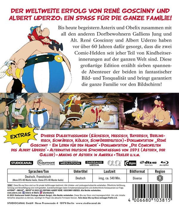 Die große Asterix Edition (2023)  [7 BRs]  (Blu-ray Disc)