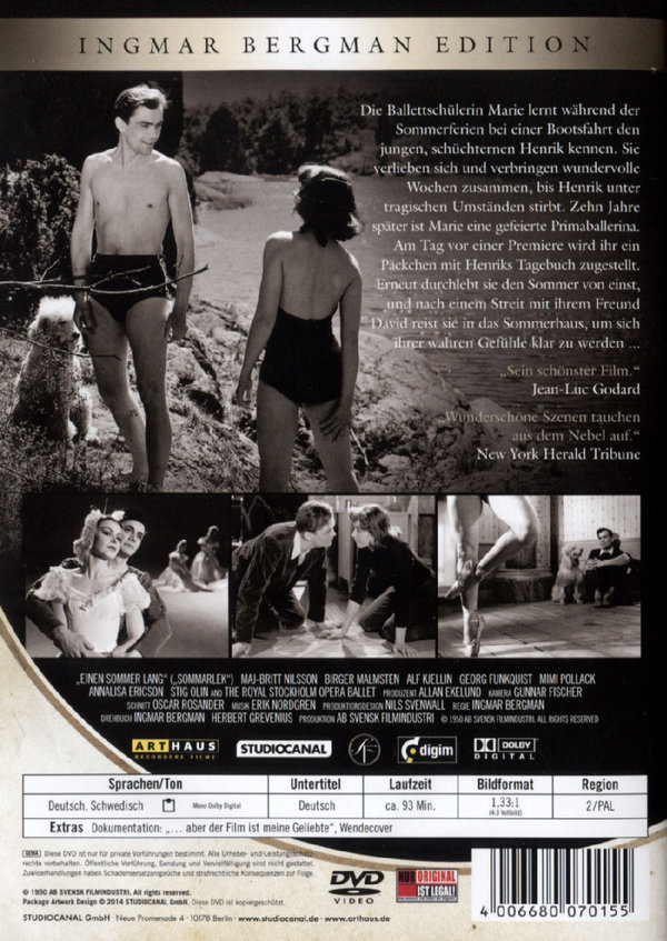 Einen Sommer lang - Ingmar Bergman Edition  (DVD)